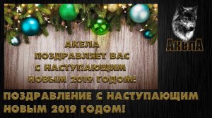 Поздравление с наступающим новым 2019 годом!