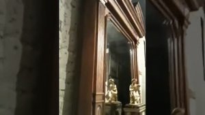 Каминный портал с зеркалом