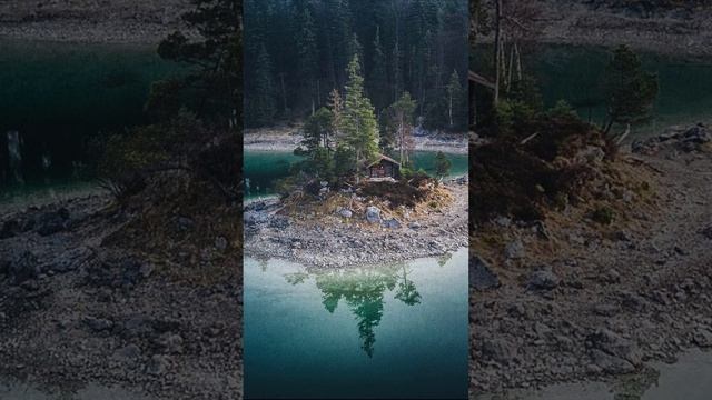 Дома на острове - внутри природы, рядом с природой и на фоне природы.