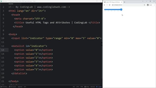 Useful HTML Tags and Attributes with Example