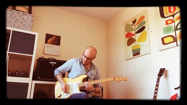 Pink Floyd style blues jam (with Fender Player Stratocaster and Boss Katana) смотреть онлайн