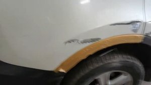 Toyota Rav рихтовка дверей и заднего крыла споттером