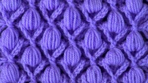 Рельефный узор с пышными столбиками