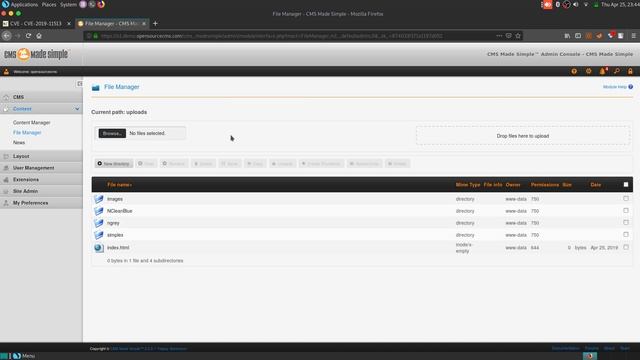 CVE-2019-11513: CMS Made Simple 2.2.10 Reflected Cross-site Scripting Vulnerability смотреть онлайн