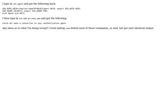 ssh-agent / ssh-add error: could not open a connection to your authentication agent (2 Solutions!!) смотреть онлайн