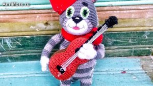 Амигуруми: схема Кот Матроскин. Игрушки вязаные крючком - Free crochet patterns.