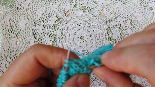 Рельефный узор спицами для красивого,модного платья. Мастер-класс.