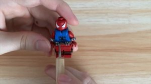 Самодельный Лего Человек паук- Кастом Лего Алый Паук своими руками