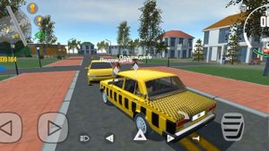 Работаю в такси 🚕 в игре симулятор автомобиля 2