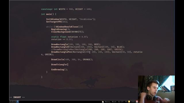 Raylib Tutorial | Episode 2 | Drawing primitives and shapes