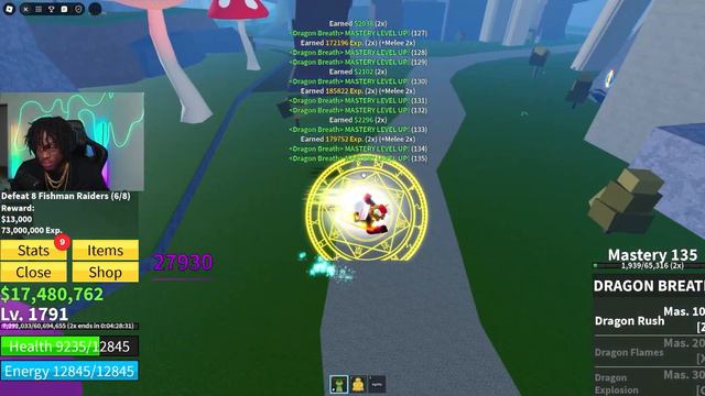 Level 1 - 2550 With EVERY FIGHTING STYLE "Noob To Pro" in Blox Fruits Roblox смотреть онлайн