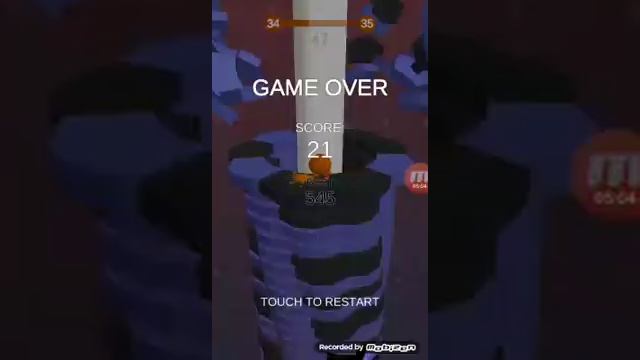 Начинаю проходить игру Stack ball /#1 смотреть онлайн