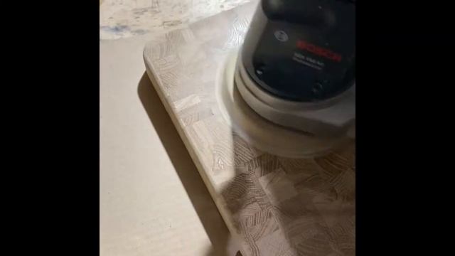 шлифовка торцевой разделочной доски из дуба смотреть онлайн