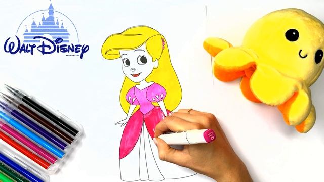 РАСКРАСКА для ребенка Как раскрасить Ариэль ????? drawpicture ariel  раскраски раскраска