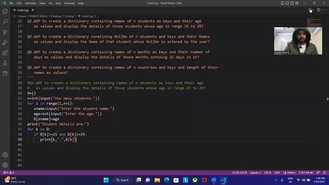 Coding Exercise On Dictionary  | Part-1 | Python Tutorials For Beginners