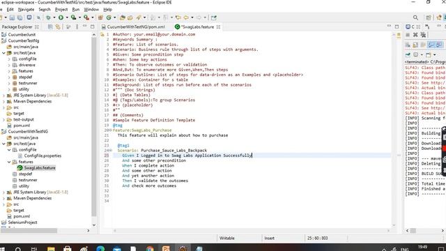 Selenium Cucumber Framework  Setup with TestNG using Maven Project   Part 2