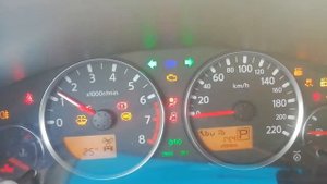 Тест приборной панели Nissan pathfinder 2006 4.0L