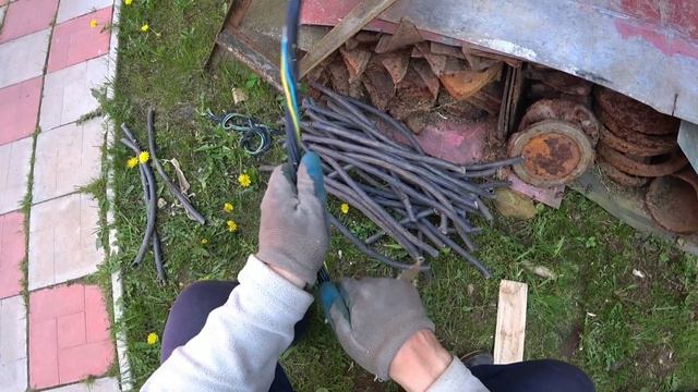 СКОЛЬКО МЕДИ В НАЙДЕННОМ НА ФЕРМЕ КАБЕЛЕ___ РАЗДЕЛКА И ОБЖИГ?? смотреть онлайн