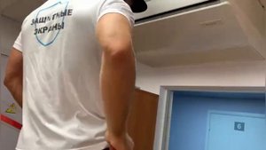 Экран Юнит для напольно-потолочного кондиционера. Сборка и монтаж.