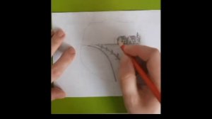 Рисуем пейзаж дорога в деревню, карандашом,легко и просто