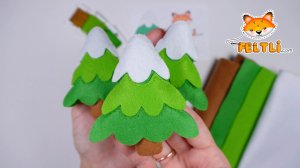 Ёлочки из фетра своими руками / Новогодний декор из фетра/ Ёлочка из фетра/ DIY Felt Christmas Tree