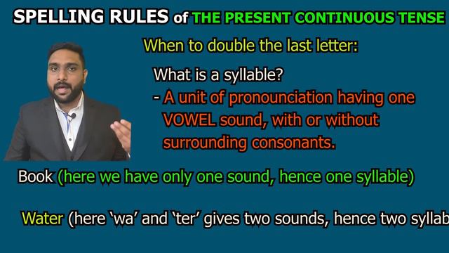 THE SPELLING RULES of The Present Continuous Tense #spellingrules #spellingrulesofpresentparticiple смотреть онлайн
