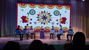 Старший ансамбль ложкарей, обучающиеся МБОУ "СКОШ" г. Губкинский Муз. руководитель Иргалина Л. М.