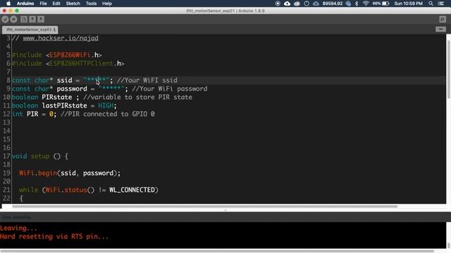 Internet Connected Motion Sensor | ESP8266 01 + PIR смотреть онлайн