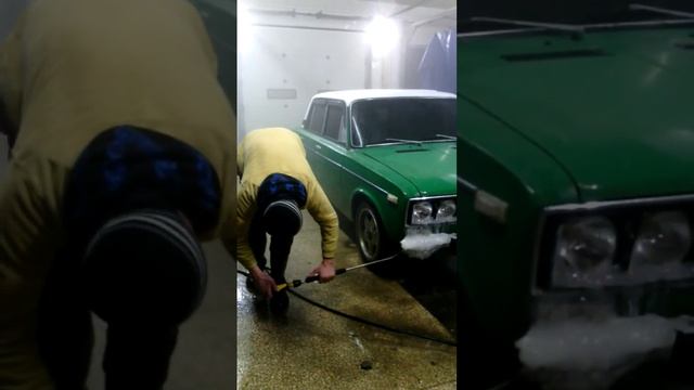 зимняя мойка ваз 2106