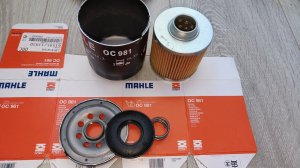 Распил масляного фильтра MAHLE OC981 (China). Аналог MANN W712/83