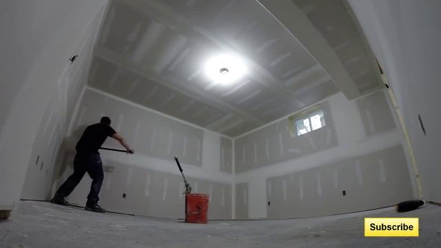 Как штукатурят гипсокартон в США. смотреть онлайн