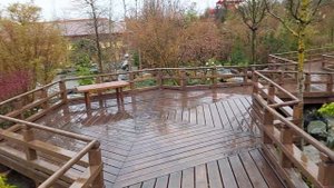 Каскад водопадов в Японском Саду