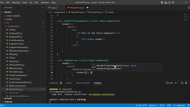 ReactJS Tutorial for Beginners - Part  27 - Render Props