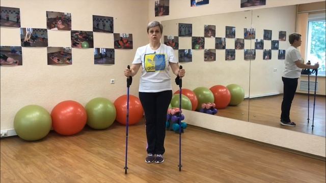 Видео-урок по скандинавской ходьбе. смотреть онлайн