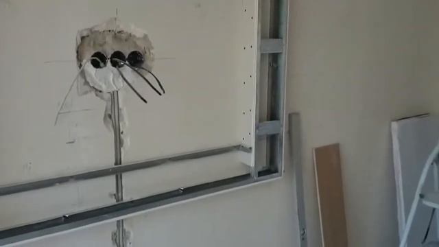 гипсокартон, дизайн стен. Подробный монтаж, рамка под TV.