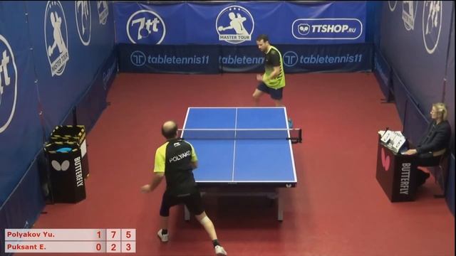 Настольный теннис матч 201220 12 14:50 Поляков Юрий Пуксант Евгений смотреть онлайн