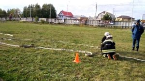 Боевое развертывание пожарных. Команда г. Тобольска