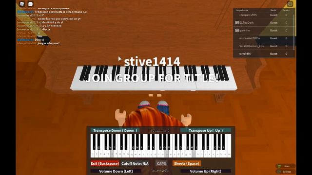 tocando (intro Gravity Falls) no virtual piano (Roblox) смотреть онлайн