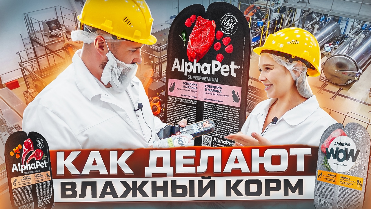 Экскурсия на завод AlphaPet | Какое мясо в корме? | Как делают влажный корм AlphaPet и WoW