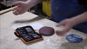 как пробить отверстие в шлифовальном наждачном диске