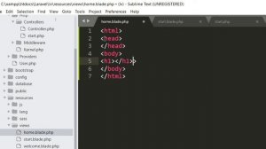 PHP Laravel Framework#4 Blade ไฟล์[WEBDER]