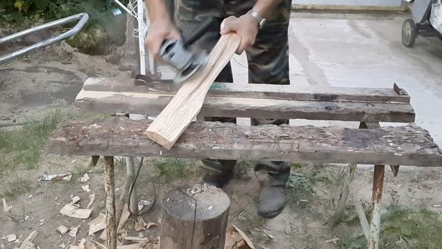 Топорище своими руками. За 15 мин!!! (LONG VERSION)