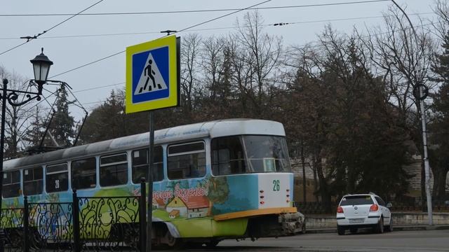 Прогулка по февральскому Пятигорску. Парк "Цветник" смотреть онлайн