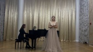Алина Затолокина - Русская народная песня в обработке Н. Голованова "Вечерком за речкою"