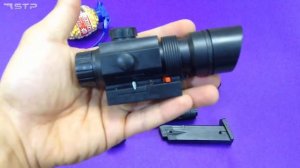 Realistic Toy Gun With Modern Accessories Light & Laser Equipment | Unboxing Toys