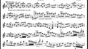 Pierre Rode, Caprice No.1 notes / Роде , каприс 1 , ноты
