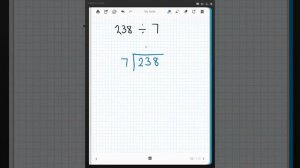 M811 Long Division (One digit divisors)