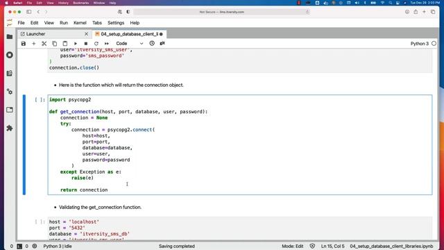 Programming Essentials Python - CRUD Operations - Setup Database Client Libraries