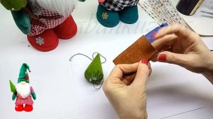 Как сшить скандинавского гнома . Урок 3 . Шьем елочку