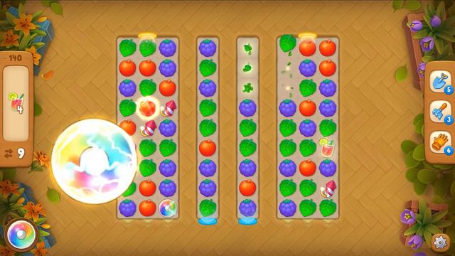 Gardenscapes level 140 - 16 Moves - No Boosters смотреть онлайн